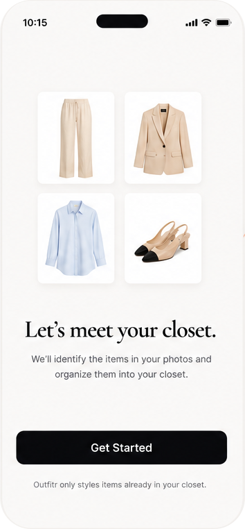 Let's meet your closet onboarding state