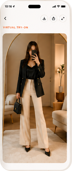 Outfitr virtual try-on result